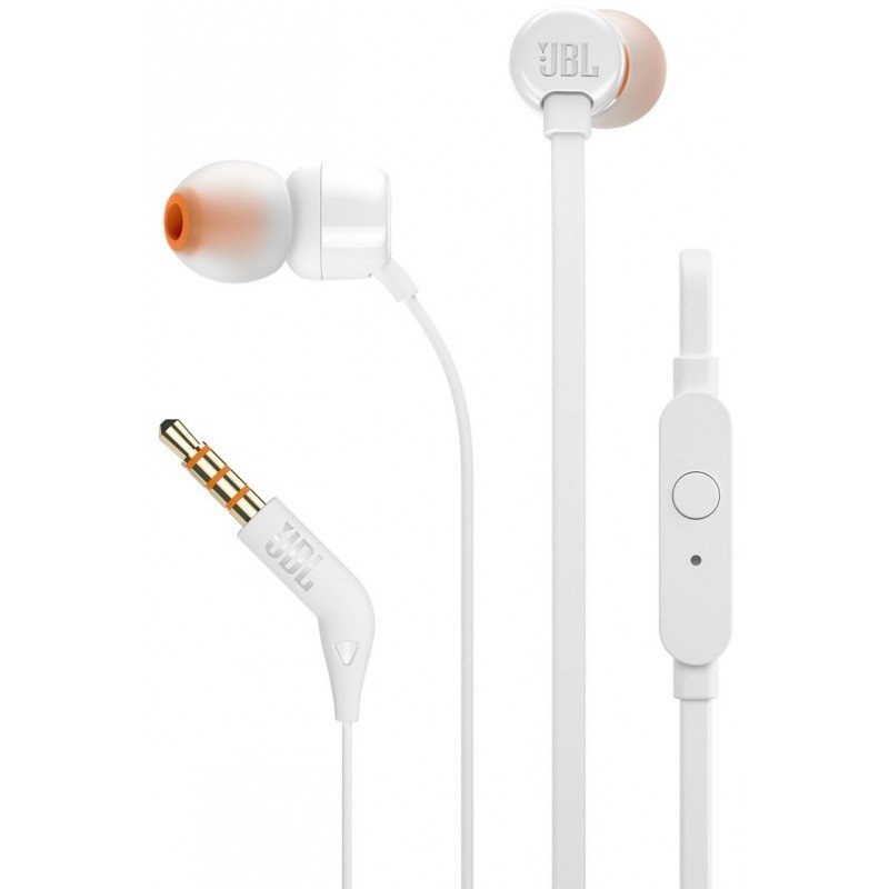 Écouteur intra-auriculaire JBL T110 – Blanc- 191893 - JBL