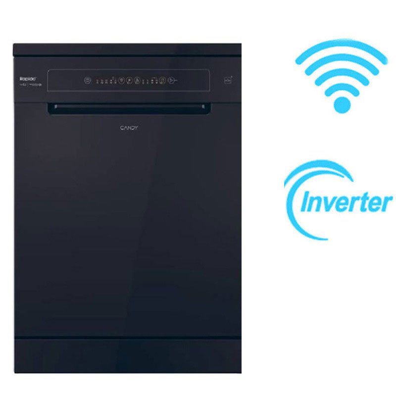 Lave Vaisselle Candy Smart Inverter CF3E9L0B-80 13 Couverts Noir - Candy