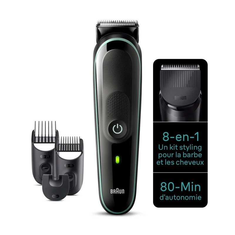 Tondeuse Tout En Un Braun 8en1 Séries 3 MGK3441 Noir - Braun