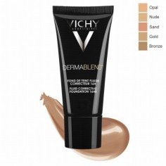 VICHY Dermablend Fond de Teint fluide correcteur 16h Teinte 35 Sand, 30ml - Vichy