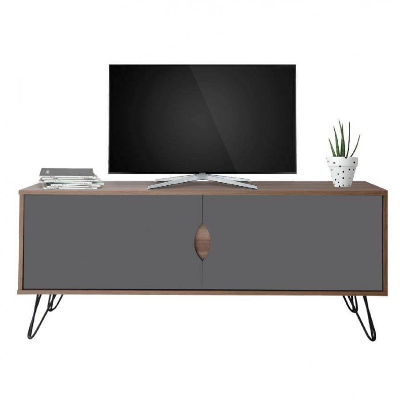Table Tv Sotufab Fusion – Siroko &amp; Gris – TV082SI/GR