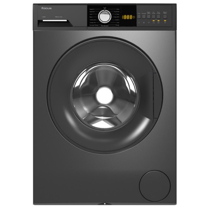 Machine à Laver Frontale Focus F.1208G 8Kg Gris Foncé - Focus