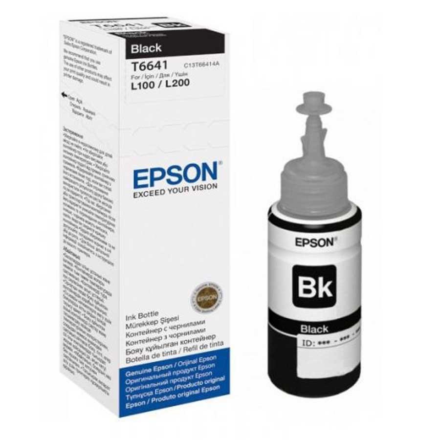 Bouteille D'encre Original EPSON T6641 - Noir (C13T66414A) - Epson