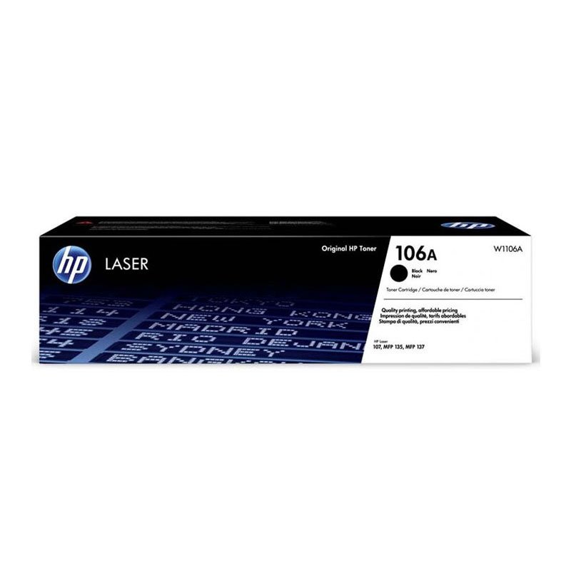 Cartouche de toner laser authentique HP 106A - Noir - HP