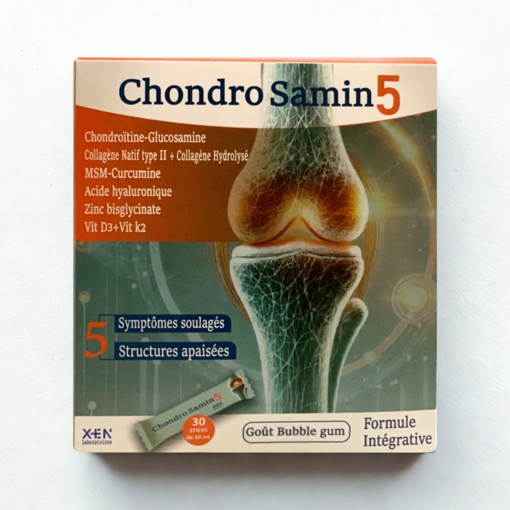 XEN CHONDROSAMIN 5 30 Sticks 10ml - Articulations Cartilage Glucosamine Chondroïtine MSM Tunisie - XEN