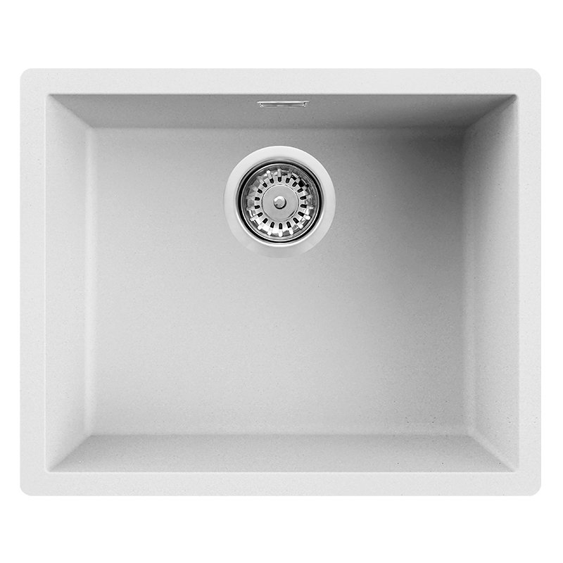 Évier Graniteck Focus 56 cm SMILE.56W Blanc - Focus