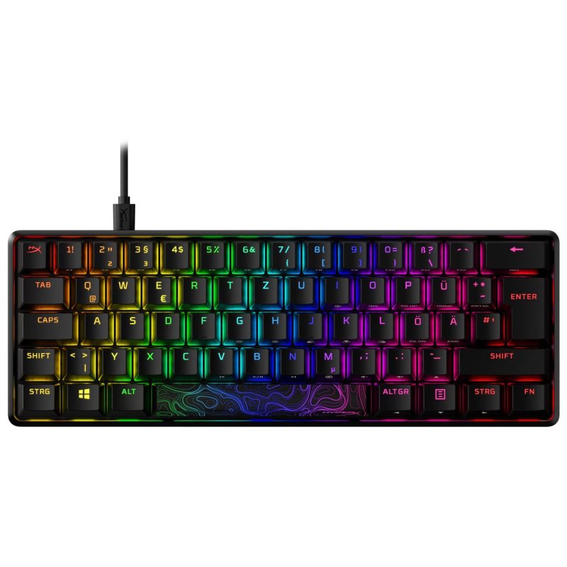 Clavier Filaire Gaming Hyperx Alloy Origins 60-HX Red Switches – Noir – 6P6K8AA - HyperX