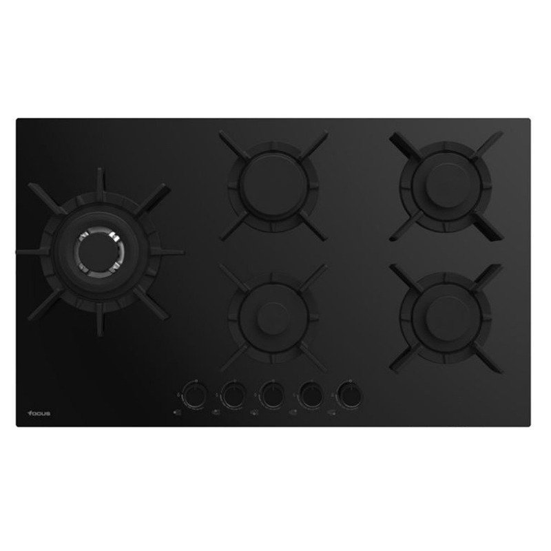 Plaque de Cuisson Encastrable FOCUS F80179BS 5Feux 90cm - Noir - Focus