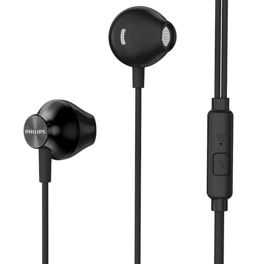 Écouteurs PHILIPS Avec Microphone – Noir - Philips