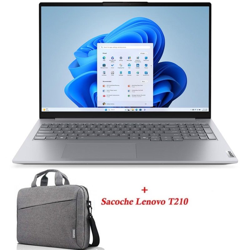 Pc Portable Lenovo ThinkBook 16 G8 IAL Ultra 7 255H 16GB 512GB SSD Gris – 21SK001MFE - Lenovo