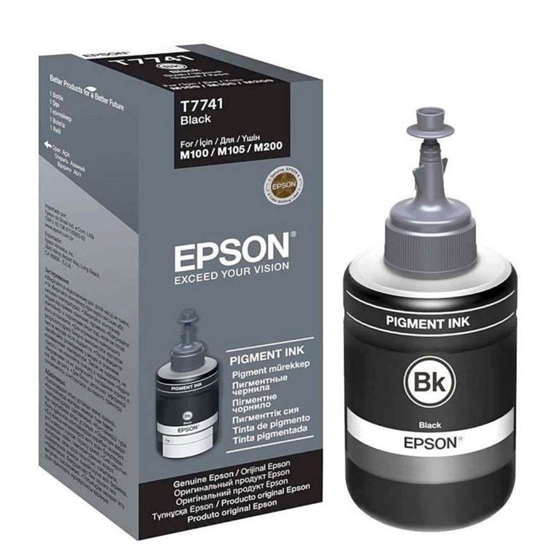 Bouteille d'encre Original EPSON T7741 Pigment - Noir (C13T77414A ) - Epson