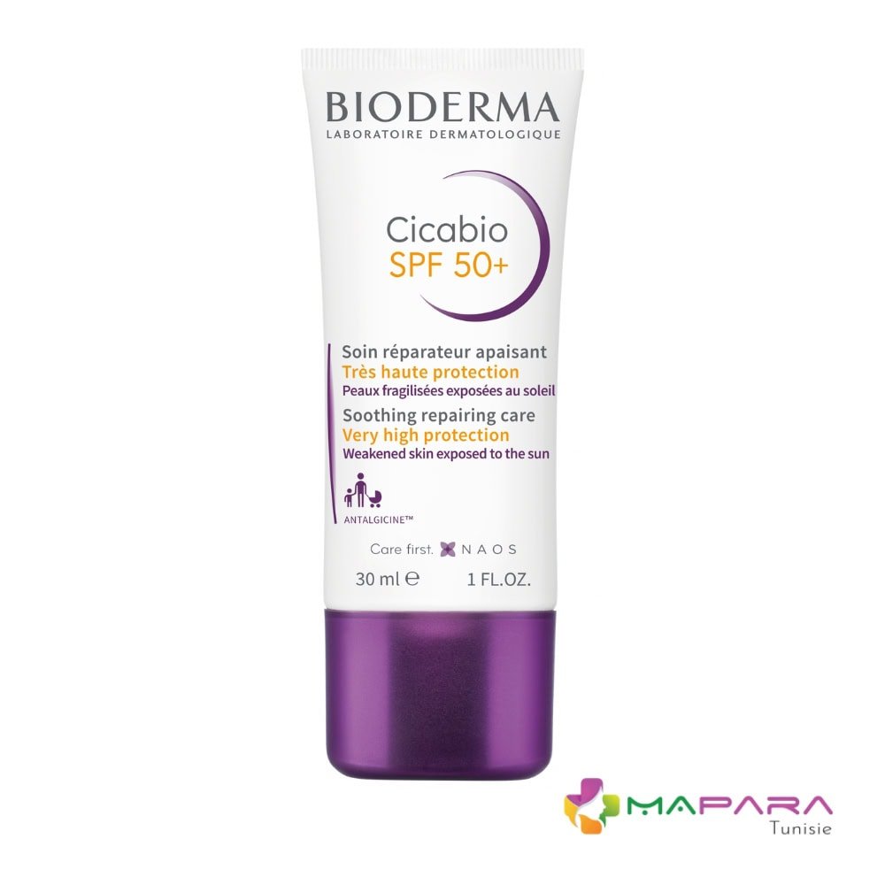 BIODERMA Cicabio SPF50+ Soin Reparateur Apaisant 30ml - Bioderma