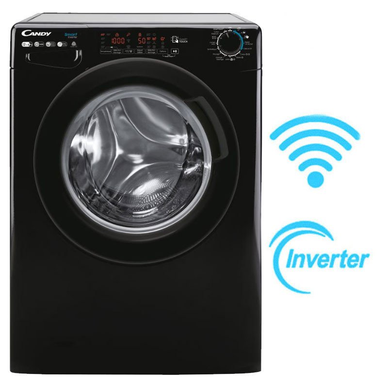 Lavante Séchante Frontale Candy RWD4128BC Inverter Smart 12Kg Noir - Candy