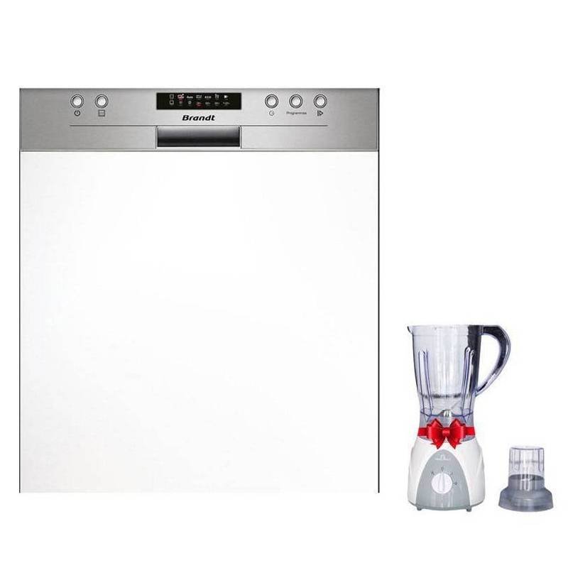 Lave Vaisselle Semi Encastrable BRANDT 14 Couverts – BDB424LX - Brandt