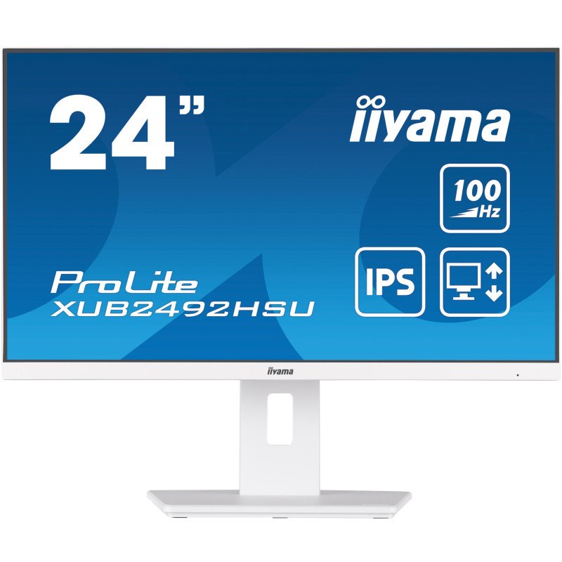 Ecran iiyama Prolite 24 » IPS FULL HD 100Hz – Blanc – XUB2492HSU-W6