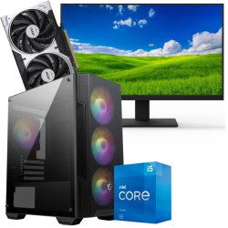 Setup Gamer Special Pc de Bureau Gaming / i5-11400F / RTX 5050 8G / 16GB Avec Écran Gaming AERO AE24EFI 24'' Full HD IPS / 144 Hz