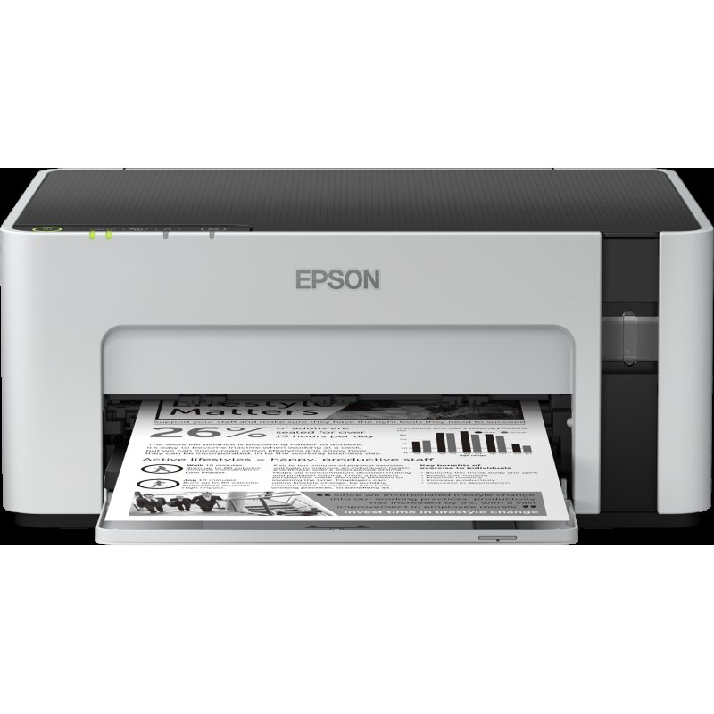 Imprimante Epson EcoTank M1120 à Réservoir intégré Monochrome Wifi -Blanc -C11CG96404 - Epson