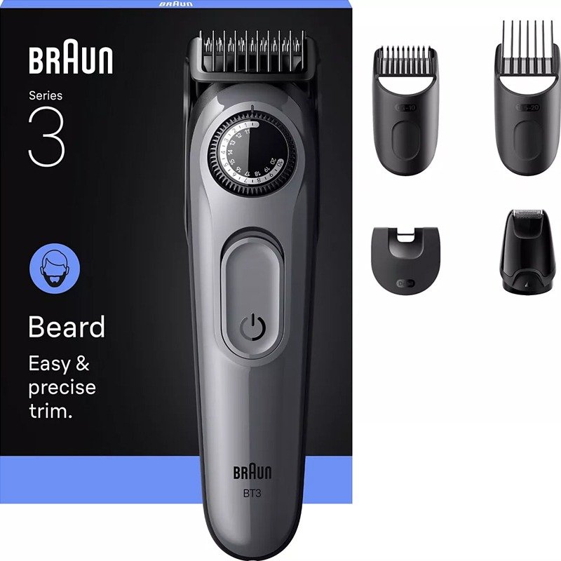 Tondeuse à Barbe BRAUN Série 3 BT3560 Rechargeable - Noir - Braun
