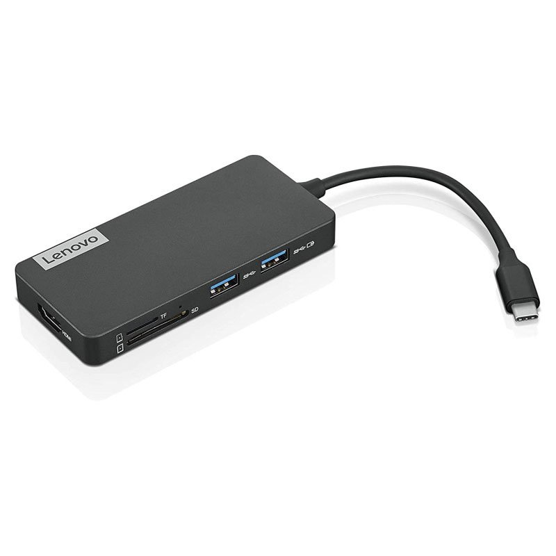 HUB USB-C LENOVO 7 Ports - Noir - Lenovo