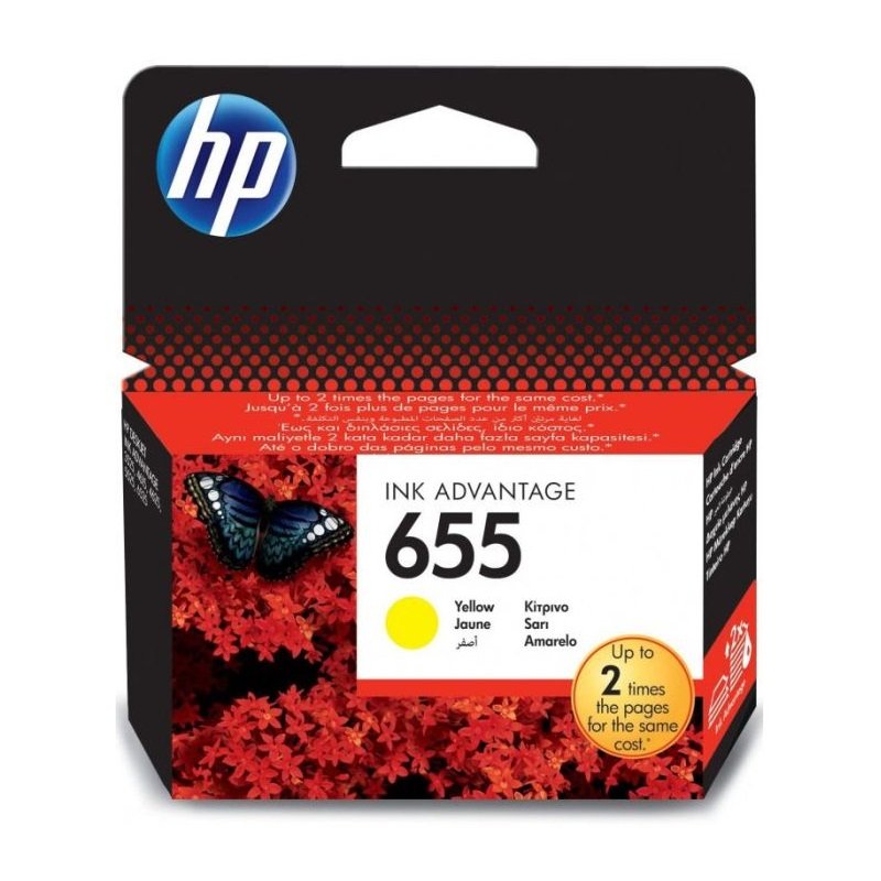 Cartouche Jet D’encre Original Hp 655 Jaune -CZ112AE - HP