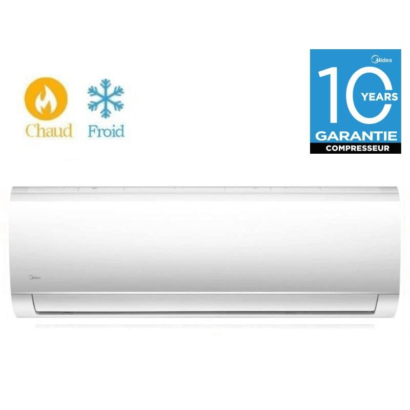 Midea 12000 BTU Chaud / Froid Tropicalisé MSAF-12HRN1 Blanc - Midea