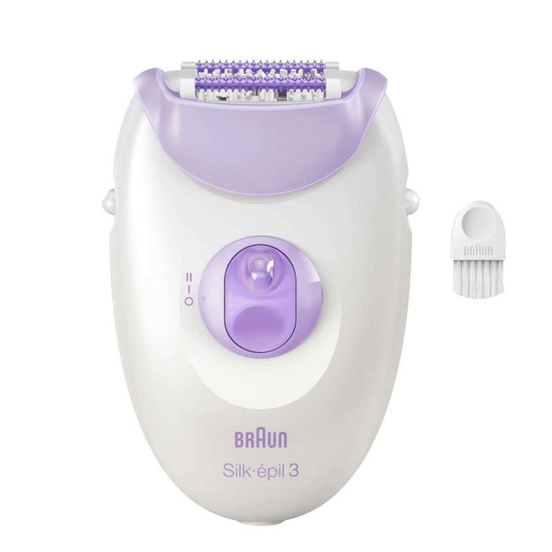 Épilateur Braun SiLk-3 SE3-000 Blanc & Violet - Braun