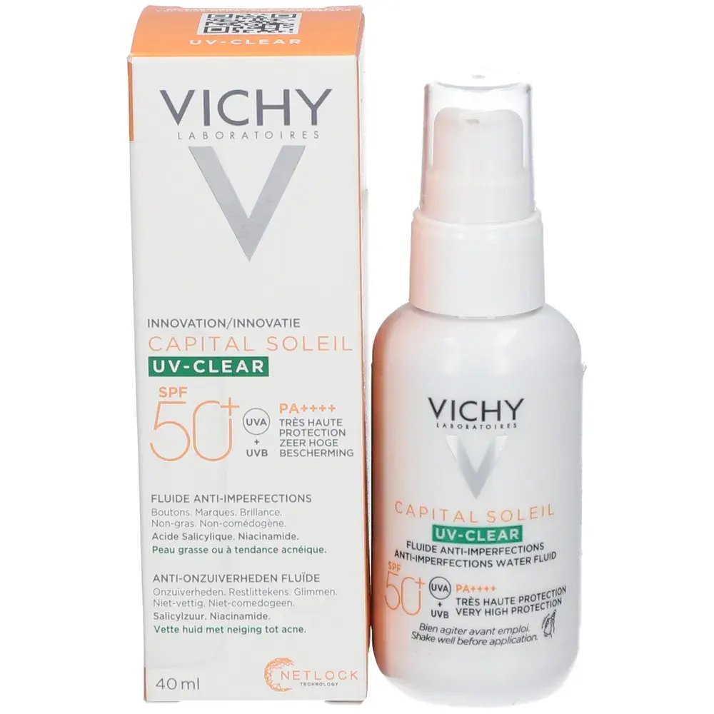 Vichy Capital Soleil UV Clear Fluide Anti Imperfections SPF50+ - Vichy