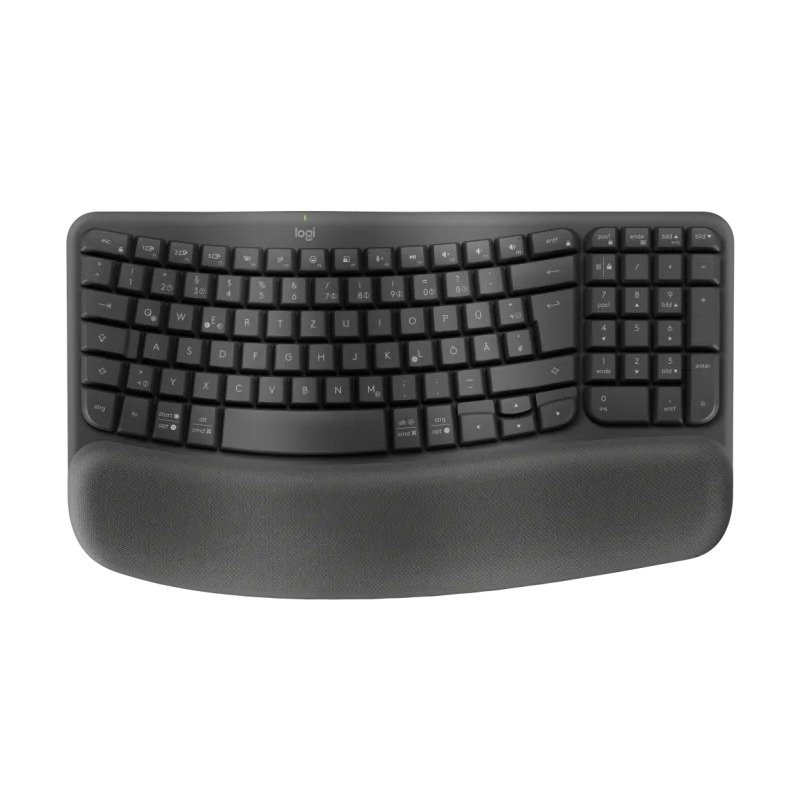 Clavier Sans Fil LOGITECH Ergonomique Wave Keys - Noir - Logitech