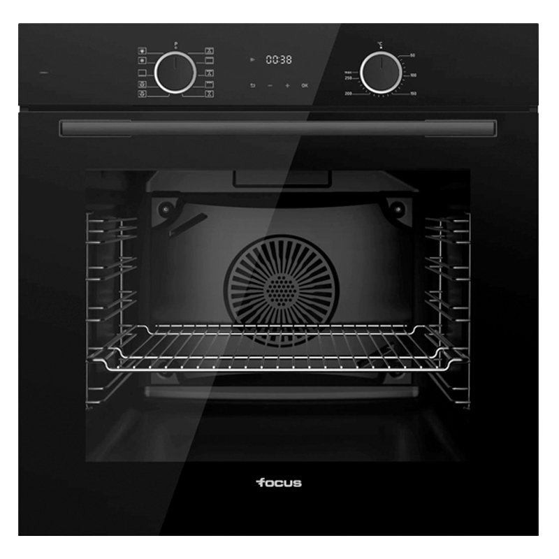 Four Encastrable Électrique Ventilé Focus F.721B 60 cm Noir - Focus