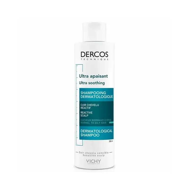 VICHY DERCOS SHAMPOOING ULTRA APAISANT CHEVEUX GRAS 200ML - Vichy