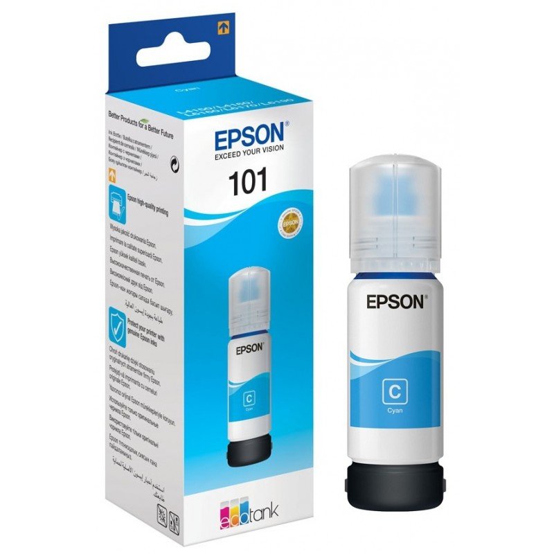 Bouteille D&rsquo;encre Original Epson Ecotank 101 – Cyan - Epson