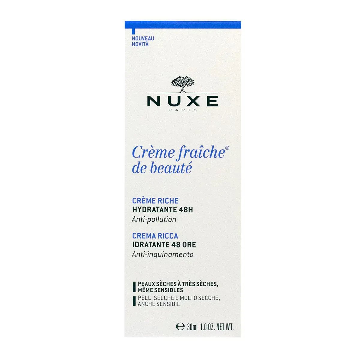 NUXE Crème Fraîche de Beauté Crème Riche Hydratante 48h 30ml - Nuxe