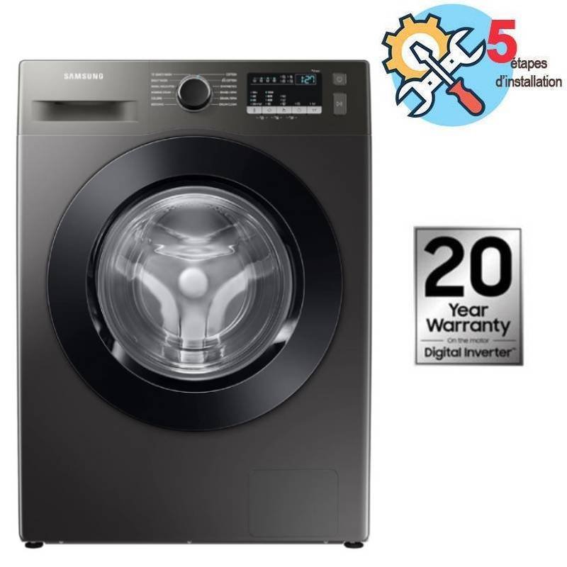 Lave Linge Frontal SAMSUNG WW70T4020CX1 7Kg - Silver - Samsung
