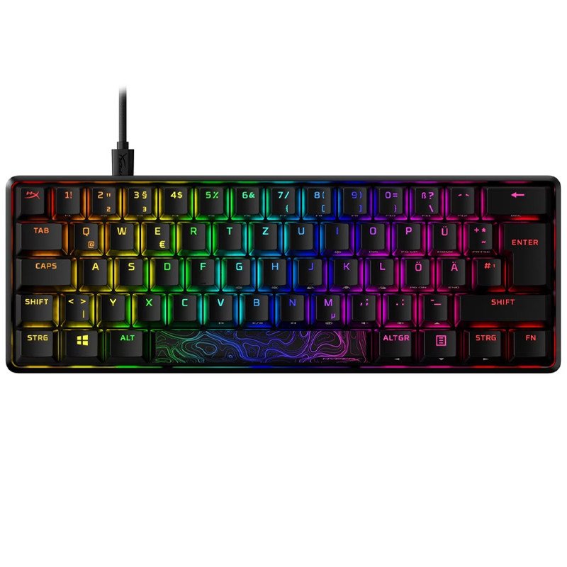 Clavier Gamer Mécanique HyperX Alloy Origins 60 RGB Noir - HyperX