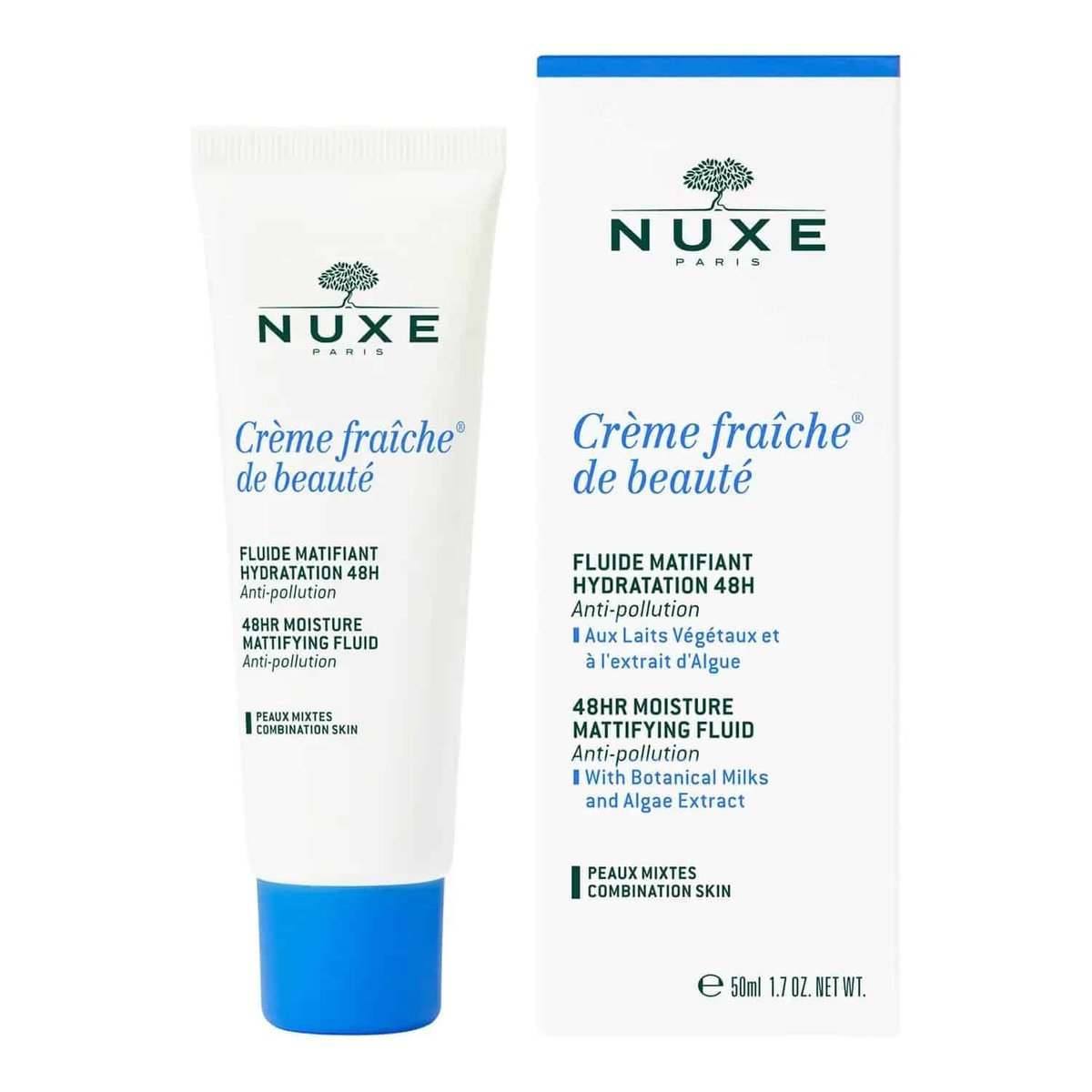 Nuxe Crème Fraîche de Beauté Fluide matifiant Hydrataion 48H 50ml - Nuxe