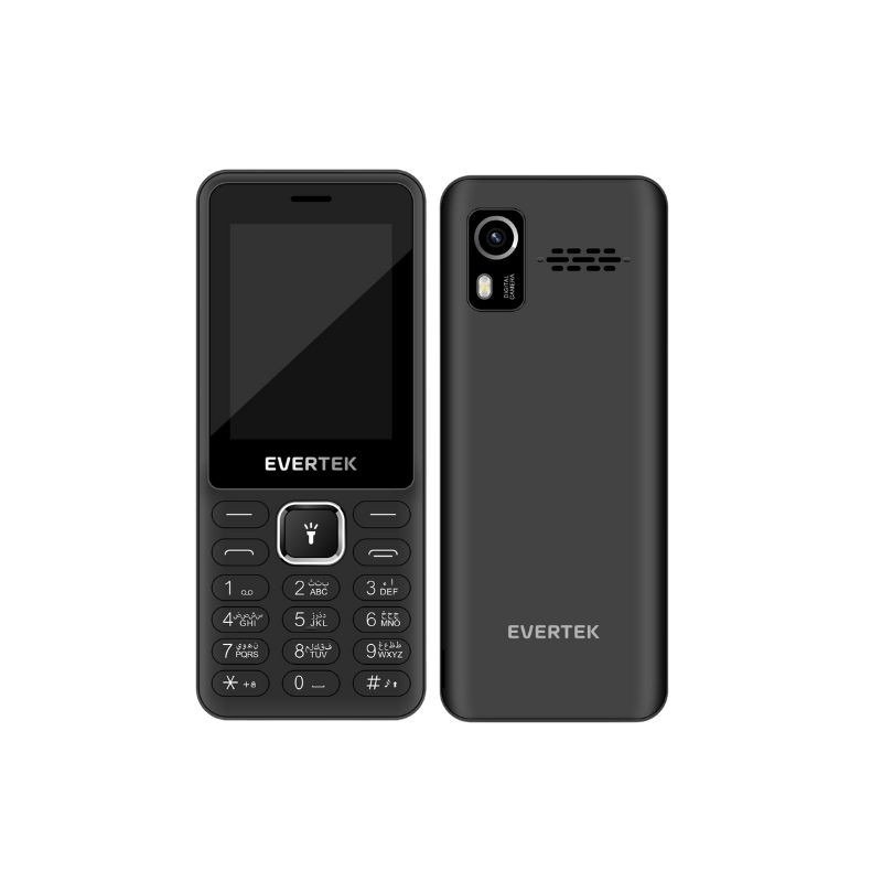 Téléphone Portable EVERTEK EX24 - Noir - Evertek