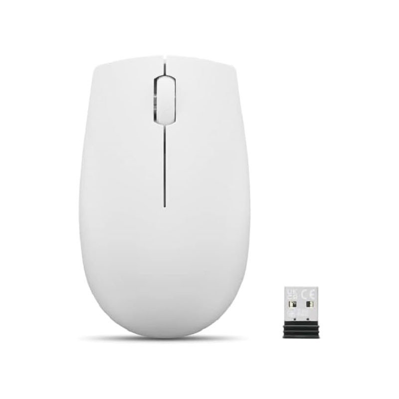 Souris Optique Sans Fil LENOVO Compact 300 avec batterie - Gris - Lenovo