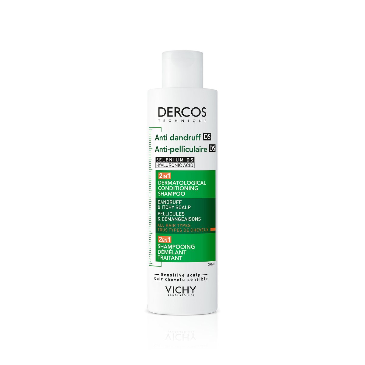 Vichy Dercos Anti-Pelliculaire DS Shampooing Démêlant Traitant 2 En 1 200ml - Vichy