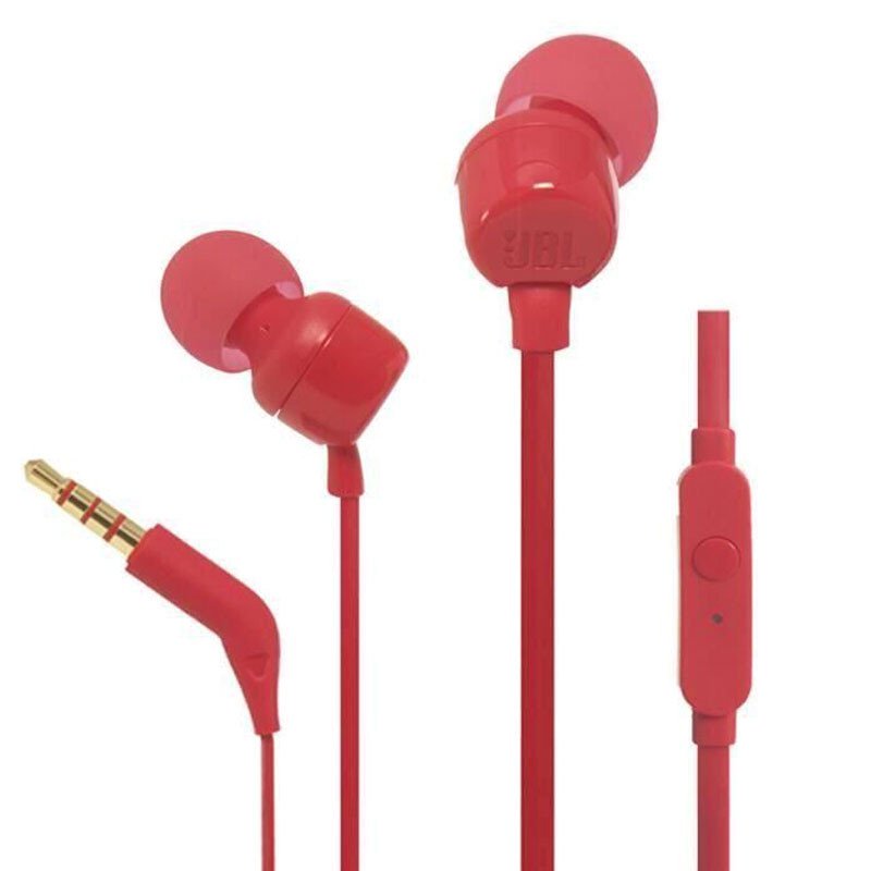 Écouteurs intra-auriculaire JBL T110 – Rouge - JBL