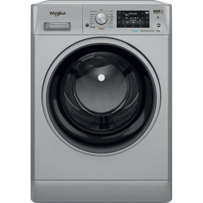 Machine à Laver Whirlpool 6ème Sens FFWD9248SBSVNA 9 Kg Silver - Whirlpool