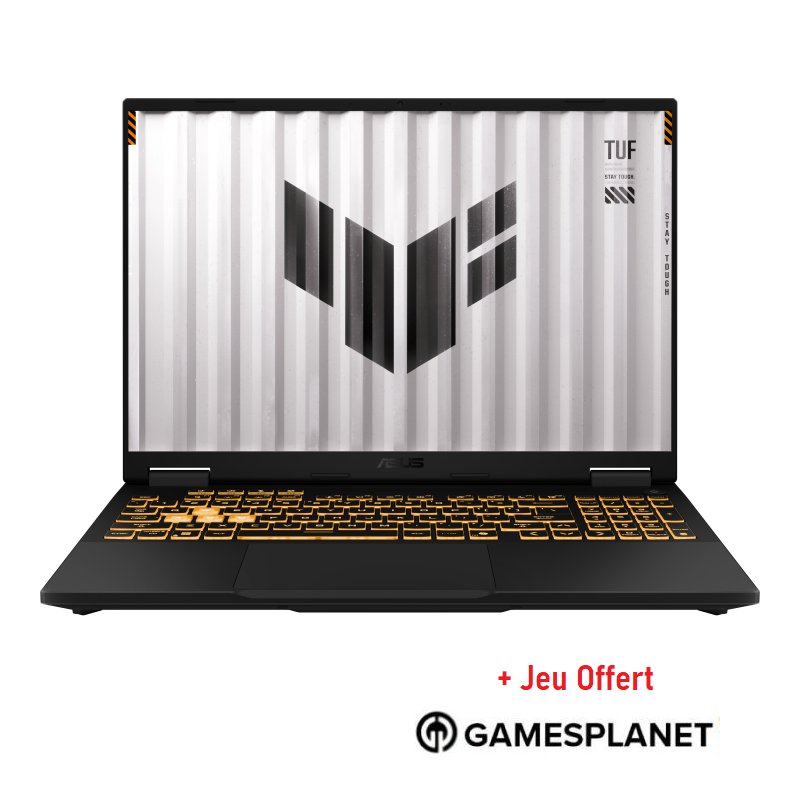 Pc Portable Asus Tuf Gaming F16 TUF608JPR I7 14Gén 16Go 1To SSD Windows 11 RTX 5070 - ASUS