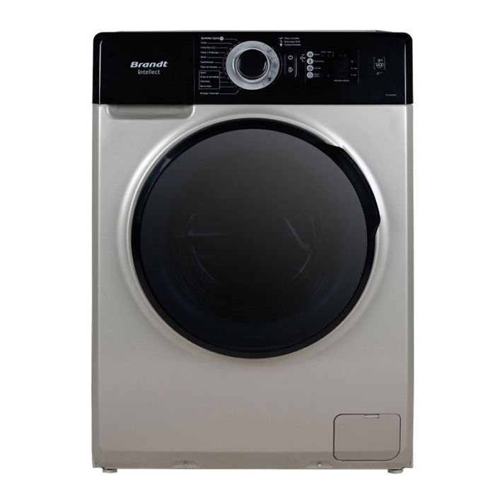 MACHINE À LAVER AUTOMATIQUE 8 KG BRANDT BAM84SBL - 1400T - SILVER - Brandt