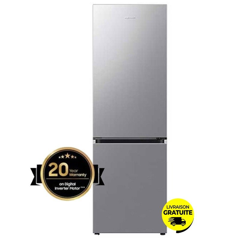 Réfrigérateur Combiné SAMSUNG RB34C600ES9 355L NoFrost - Silver - Samsung