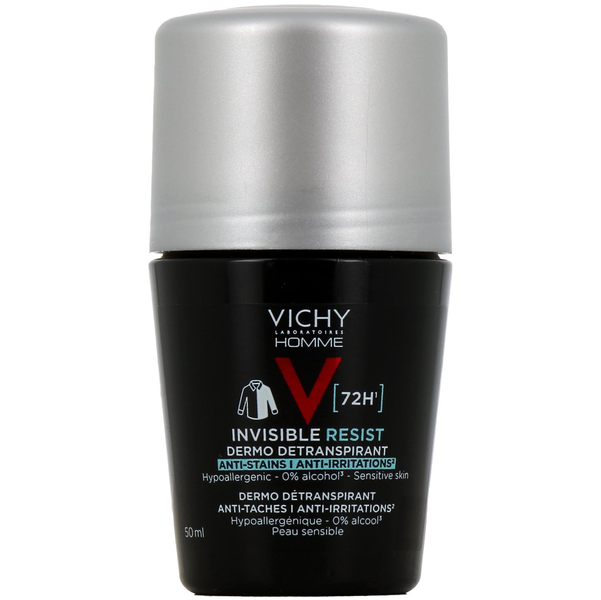 Vichy Homme Invisible Resist Détranspirant 72h 50ml - Vichy