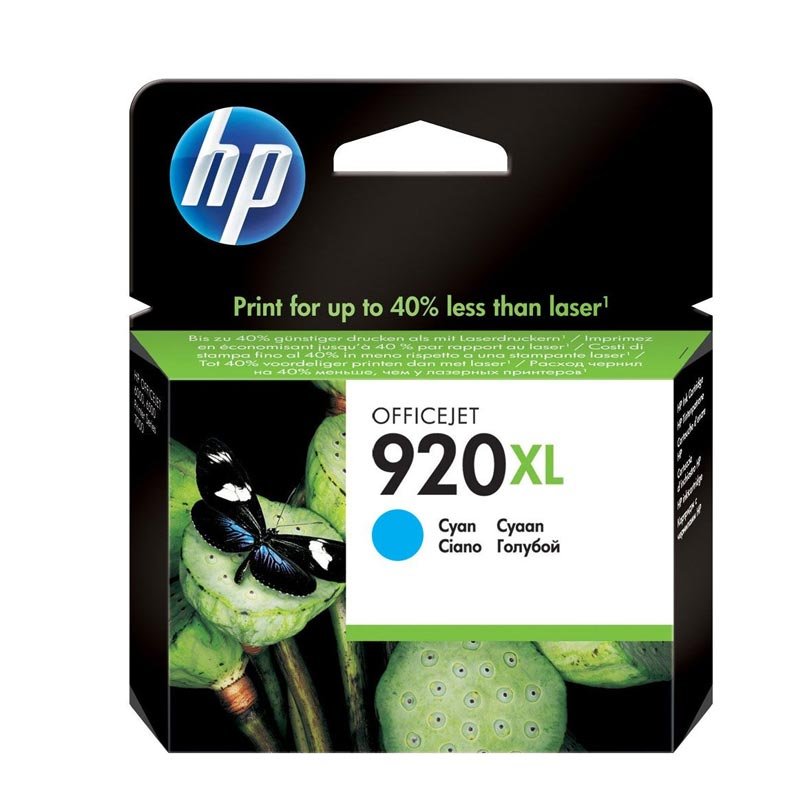 Cartouche jet d'encre original Officejet HP 920XL - Cyan (CD972AE) - HP
