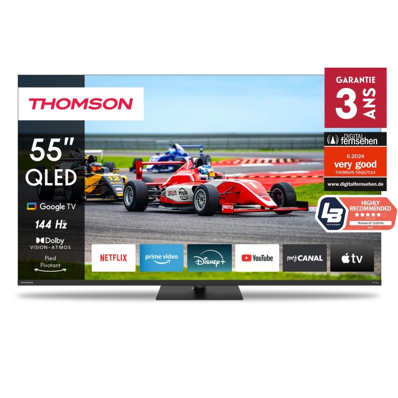 TV Thomson 55" 55QG7C14 QLED Pro Google Tv - Noir - Google