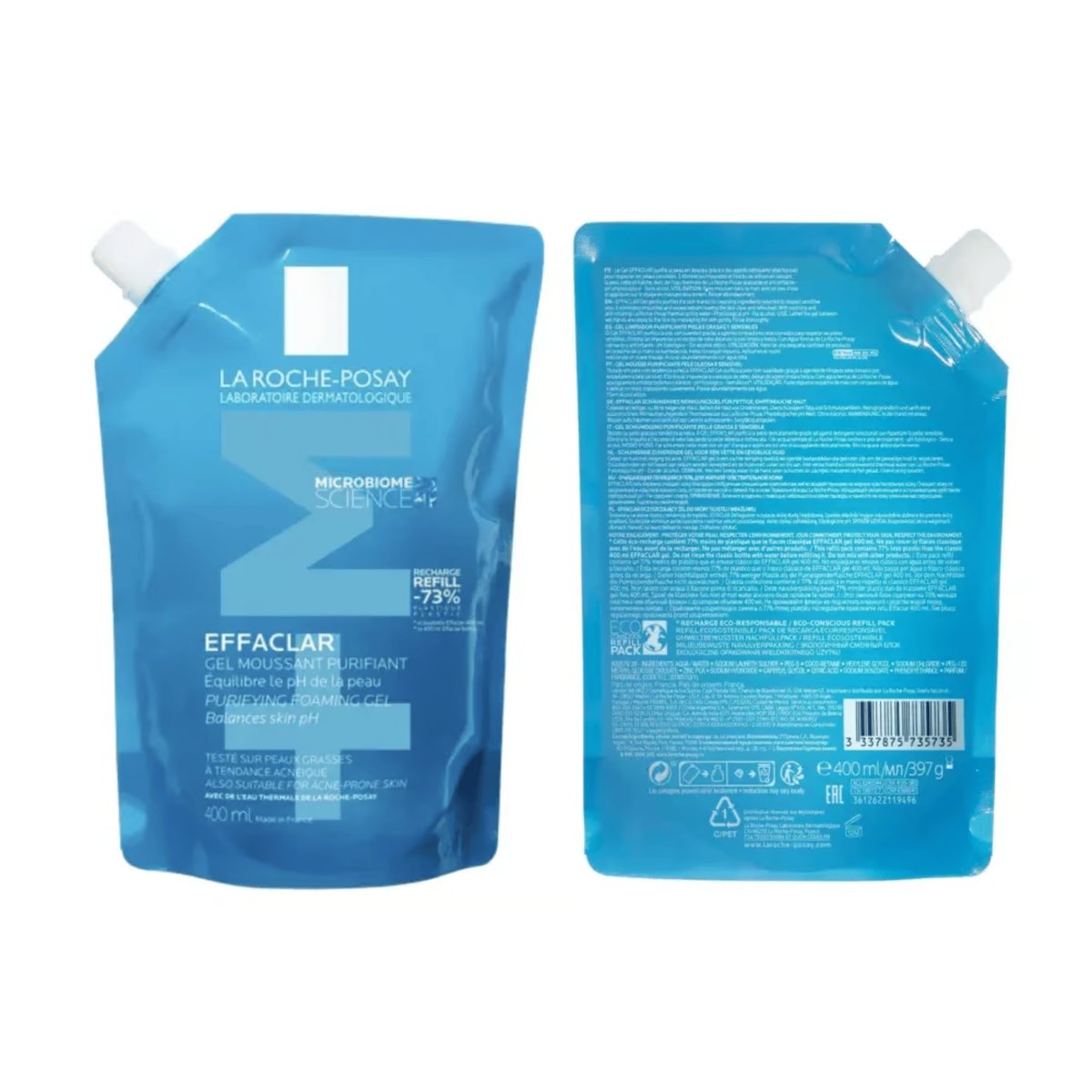 La Roche-Posay Effaclar Gel Moussant Purifiant Recharge 400ml - La Roche-Posay