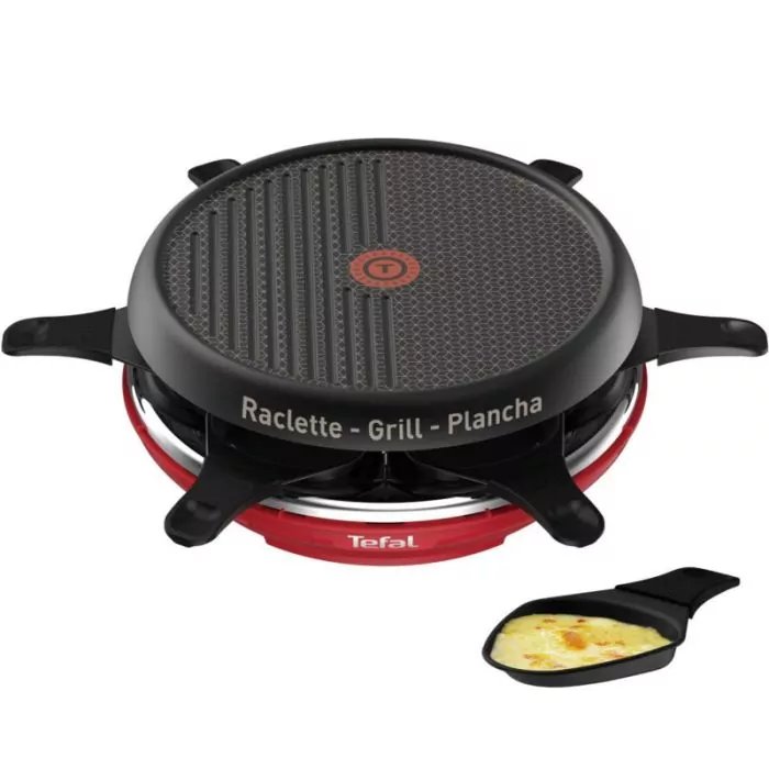 Raclette Multifonction Colormania 3en1 TEFAL RE12A512 850W – Noir&Rouge - Tefal