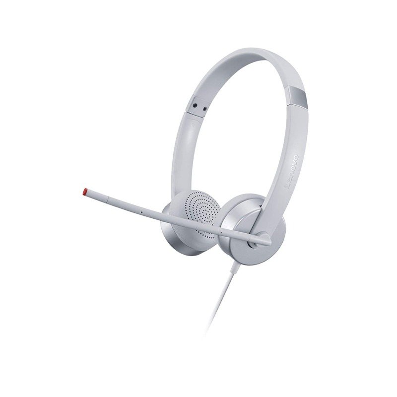 Casque Filaire stéréo LENOVO Analogique 100 – Blanc - Lenovo