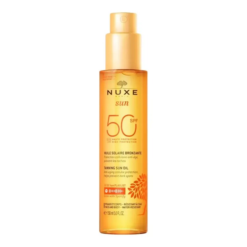 NUXE SUN HUILE SOLAIRE BRONZANTE SPF50 150ML - Nuxe